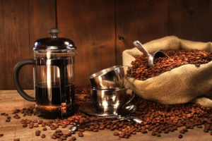 Magic Elixir-Coffee French Press and Bag of Beans